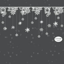 Cheerland 22-Piece Silver Glitter Starry Night Garland Décor, Christmas, Frozen-Themed