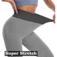 thumbnail image 4 of VENUZOR Women's High Waist Booty Yoga Pants Butt Lift Textured Leggings Weight Loss Tummy Control Workout Pants Textured Ruched Booty Tights Running Gym, 4 of 7