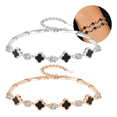 thumbnail image 1 of 2 Pulsera Trébol Cuatro Acero Inoxidable Regalo Novia Mujer Xtellar plateado, 1 of 3