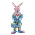 thumbnail image 1 of Wind Up Drummer Clockwork Cartoon Animal Easter Bunny for Home Decoration Kids Toys Gift, 1 of 8