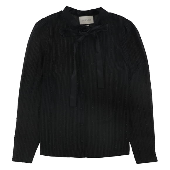 Alexis Womens Taissa Button Down Blouse, Black, Large
