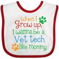 thumbnail image 3 of Inktastic Vet Tech Veterinary Technician Like Mommy Boys or Girls Baby Bib, 3 of 4