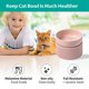 thumbnail image 5 of El cuenco elevado de comida para gatos amplía los platos elevados de comida para gatos para proteger la columna vertebral y aliviar la fatiga de los bigotes, 5 of 6