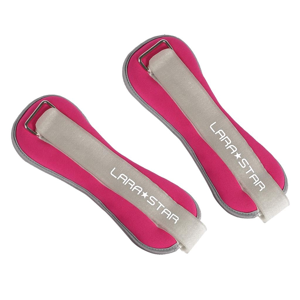 funtasica Ankle Wrist Weights Arm Leg Muscle Building Fitness Exercise for Weight Lifting - Pink