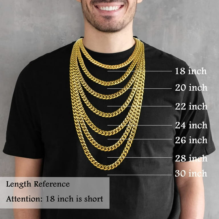 Gold Chain Silver Chain for Men Boys Women Hip Hop Cool Style