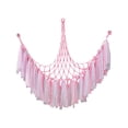 thumbnail image 3 of Hamaca de juguete de macramé bohemio, soporte de almacenamiento de animales de peluche, organizador de juguetes de red para 107cmx107cmx140cm Zulema Red para hamacas, 3 of 8