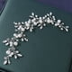 thumbnail image 2 of Plata # D boda cristal pelo vides flor hoja tocados accesorios para el cabello de boda para novia, 2 of 4