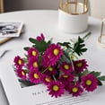 thumbnail image 5 of Wozhuo Artificial Chamomile Bouquet Silk Flowers for Wedding Home Decor Small Fresh Fake Floral Arrangement, 5 of 6