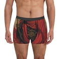 thumbnail image 2 of Goofa Vintage Rose Scepter Skull Printed Men's Boxer Briefs Underwear, Moisture-Wicking Underwear, Trunk,Soft and Breathable Cotton Underwear-Medium, 2 of 9