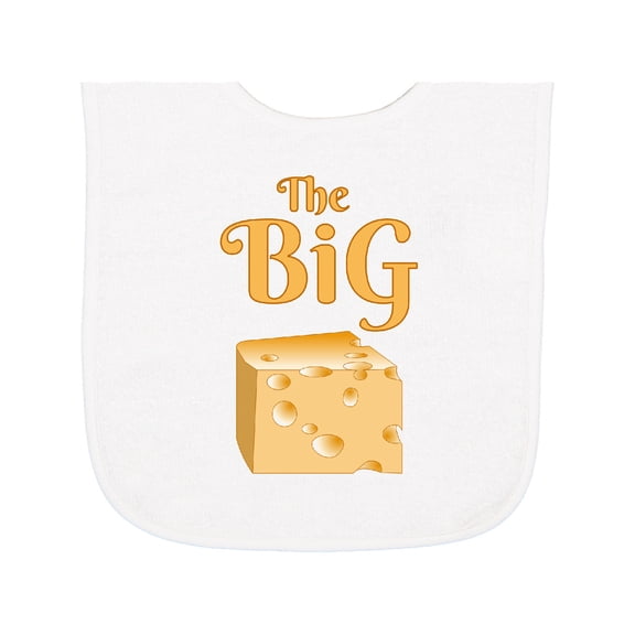 Inktastic The Big Cheese Baby Terry Cloth Bib