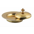 thumbnail image 4 of Mayur Export Stainless Steel Communion Ware Holy Wine Serving Tray With A Lid & A Stacking Bread Plate With A Lid + 40 Cups - (Brass/Gold Shiny), 4 of 6