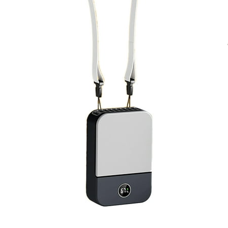 

Mini Waist Clip on Fan for Shirt Portable Personal Neck Fan with Display of Remaining Power for Outdoor Camping(Navy)