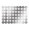thumbnail image 1 of 108Pcs Dot Stickers Pure Color Round Shaped PVC Wide Application Circle Stickers for Office Bedroom Kitchen 7.8x11.2in Silver(1.1x1.1in), 1 of 5