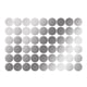 thumbnail image 1 of 108Pcs Dot Stickers Pure Color Round Shaped PVC Wide Application Circle Stickers for Office Bedroom Kitchen 7.8x11.2in Silver(1.1x1.1in), 1 of 5