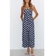 thumbnail image 2 of Pantalones De Pierna Para Mujer Casual Strappy Belt Jumpsuits Rompers Playsuit Culottes S BLESIY  Mono de pierna ancha de mujer, 2 of 8