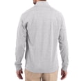 thumbnail image 2 of Women's-Cutter & Buck  Heather Gray Georgia Tech Yellow Jackets Adapt Eco Knit Stretch Recycled DryTec Raglan, 2 of 2