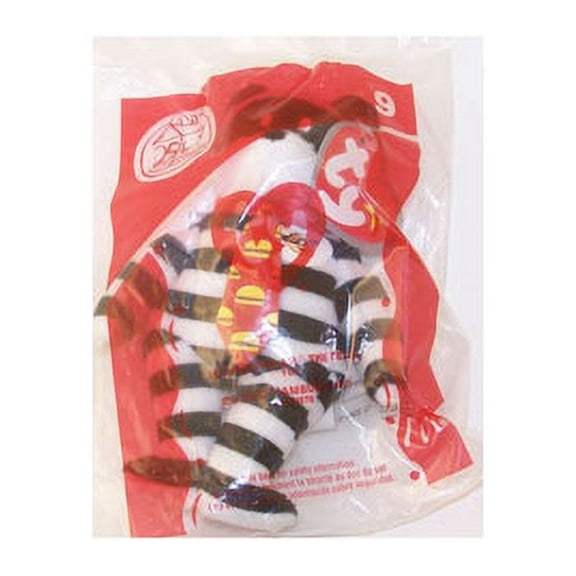 TY McDonald's Teenie Beanie - #9 HAMBURGLER the Bear (2004) (4.5 inch)
