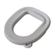 thumbnail image 1 of Funda de asiento de inodoro universal, funda de cojín para asiento de inodoro, alfombrilla para asiento, para viajes y hoteles. gris, 1 of 7