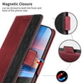 thumbnail image 2 of Leather Magnetic Closure Case with Flip Wallet Stand Function Cover compatible Honor 50 Nova8I Cheap and fine, 2 of 5