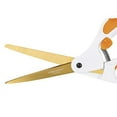thumbnail image 3 of Fiskars Titanium Easy Action Scissors, 8 Inch, Orange & White, 1 Count, 3 of 4