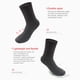 thumbnail image 2 of Calcetines De Buceo Calcetín de aleta de playa unisex antideslizante portátil de neopreno para deportes acuáticos (XL), 2 of 8