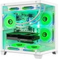 thumbnail image 5 of Hoengager Gaming PC -AMD Ryzen 5 5600X 3.7 GHz-RTX 3060 12GB -32GB DDR4 RAM-1TB M.2 SSD-240 Liquid Cooler -WIFI &Bluetooth -RGB Fans-Windows 11 Pro Desktop Computer-White, 5 of 7