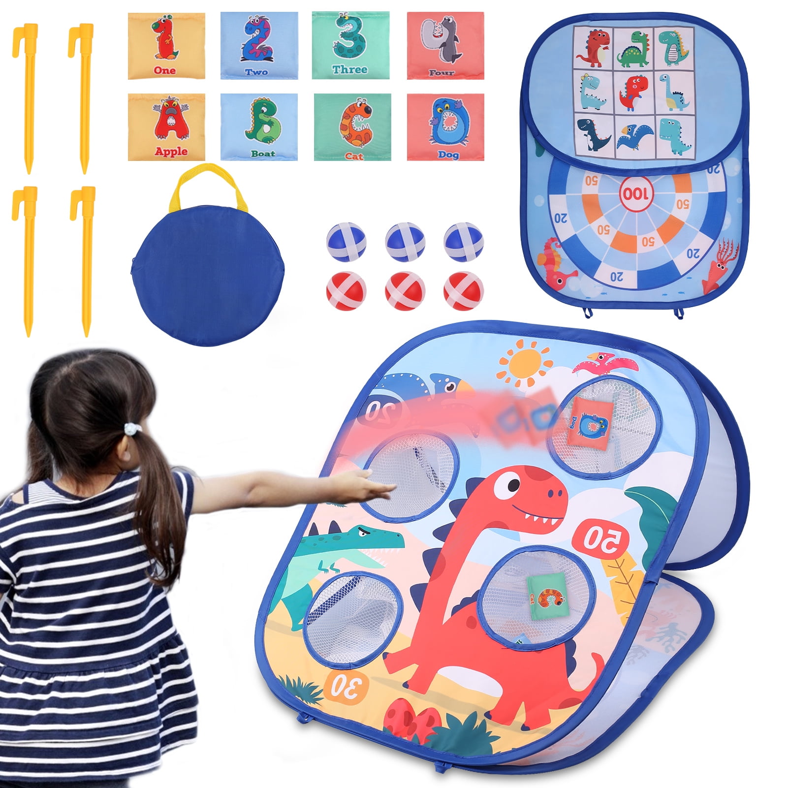 Cyiecw Bean Bag Throwing Game Children's Ball Games for Outdoor Garden