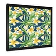 thumbnail image 2 of Designart 'Yellow Flowers and Tropical Foliage VIII' Modern Framed Art Print, 2 of 4