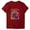 Red, variant on IROINNID Womens Fashion Printed Round Neck Relaxed-Fit Short Sleeve T-shirt Blouse Loose Tops On Sale