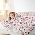 thumbnail image 4 of Castle Fairy Chic Floral Flowers Boy Girl Full Size Comforter Sets 3-Piece,Spring Garden Bedding Comforter Set,Dreamy Princess Lightweight Bedding Sets,Super Cozy Room Decor,Reversible, 4 of 8