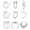 silver, variant on 12Pcs Fake Nose Ring Fake Septum For Women Fake Nose Piercing Fake Nose Hoop Piercing Body Jewelry