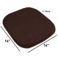 thumbnail image 7 of Sweet Home Collection Memory Foam Honeycomb Non-Slip Back Chair/Seat 16" x 16" Cushion Pad 4 Pack, 7 of 7