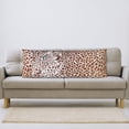 thumbnail image 6 of Bingfone Body Pillow Cover Long Pillow Case with Zipper Decorative Bedding Pillowcase 20"x54" Soft Cushion Pillow Case for Bedroom (without pillow core) -Leopard Brown, 6 of 6