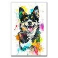 thumbnail image 3 of Swedish Vallhund Canvas Wall Art, Modern Cute Colorful Swedish Vallhund Canvas Dog Art Pictures Wall Decor for Kids Bedroom Decoration Unframed 8x12 inches, 3 of 5