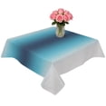 thumbnail image 2 of Dark Blue Grey Ombre Table Cloth Waterproof Tablecloths, Modern Abstract Art Gradient Tablecloth Dining Table Cover for Kitchen Party Tabletop Outdoor, Square Tablecloth 54x54 Inch, 2 of 9