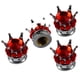 thumbnail image 2 of Tapas de Válvula de Polvo de de Diamante de 8 Piezas Tapón Antipolvo de Vástagos de Válvula de Neumático para Vehículo DYNWAVEMX Tapas de vástago de neumático Crown Diamond, 2 of 6