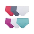 thumbnail image 2 of Women's Plus Microfiber Brief Panties - 5+1 Bonus Pack, 2 of 5