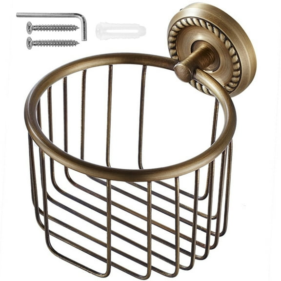 Contemporary Tissue Dispenser Bathroom Storage Solution Toilet Paper Basket