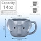 thumbnail image 2 of Taza de cerámica con forma de elefante ToCooto, 414 ml, diseño 3D, color gris, 2 of 8