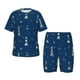 thumbnail image 1 of Balery Lighthouses and Anchors Conjunto de Pijama Infantil de Manga Corta con Estampado – Ropa de Dormir de Algodón Suave-X-Large, 1 of 6
