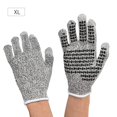 thumbnail image 1 of Guantes de trabajo de protección laboral de nailon con pantalla táctil, guantes antideslizantes resistentes a cortes de nivel 5 XL, 1 of 5