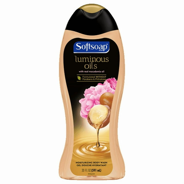 Softsoap Moisturizing Body Wash, Luminous Oils Macadamia Oil & Peony, 591 mL