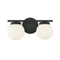 thumbnail image 2 of Trade Winds Lighting 2-Light Bathroom Vanity Light In Matte Black, 2 of 6