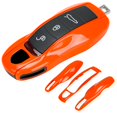thumbnail image 1 of Aerobon - Carcasa Para Llave Pintada De 3 Piezas, Compatible Con Porsche Key Shell De Repuesto (Mk1 Naranja), 1 of 5
