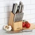 thumbnail image 4 of Juego de bloques de cuchillos Farberware de acero inoxidable estampado, 15 piezas, 4 of 9