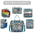 thumbnail image 2 of Pioneer Flower Floral Print Pattern Womens Lunch Box for Work,Insulated Large Lunch Bag for Tween and Teen,Loncheras Para Mujer,Leakproof Adult Lunch Bag for Work,Beach,Travel,Picnic,Camping, 2 of 7
