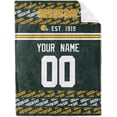 thumbnail image 3 of Green Bay Throw Blanket Custom Name and Number Blanket for Men Women Boy Gifts, 3 of 5