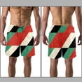 thumbnail image 3 of luoweisi Men's Beach Shorts Quick Dry Swim Trunks with Mesh Lining Geometry XL, 3 of 5