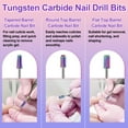 thumbnail image 3 of Topsome 30Pcs Nail Drill Bits Set, 3/32 Inch Professional Tungsten Carbide Ceramic Diamond Nail Drill Bits for Acrylic Gel Nails, Cuticle Remover Manicure Pedicure Tools for Home and Salon Use, 3 of 8