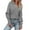 Grey, variant on Women's Sweaters Women's Tops Womens Long Sleeve Tops Lapel Knit Shirt Pullover Sweater Jumper Tops Sweater Casual Warm Sweater